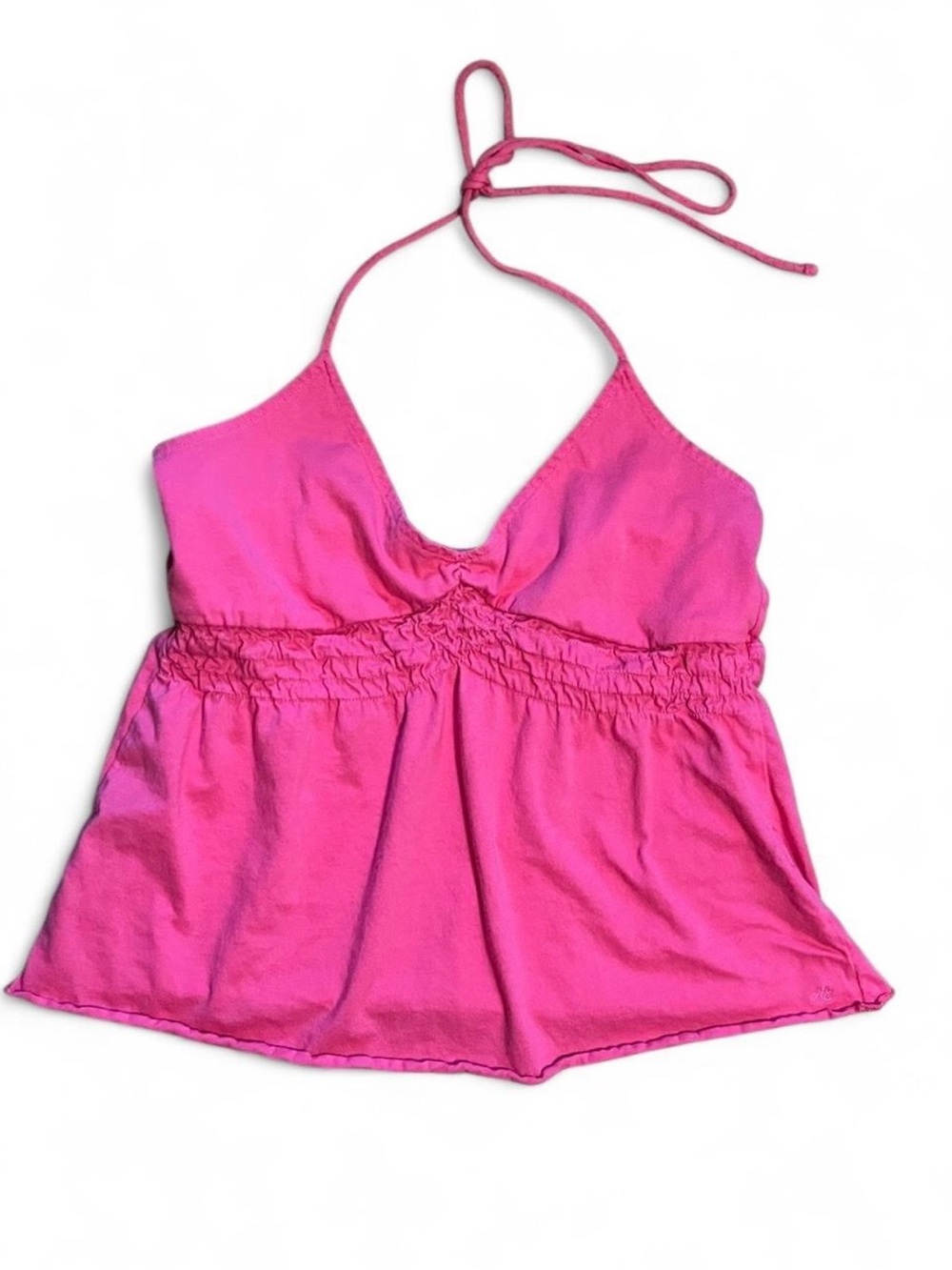 American Eagle Pink Babydoll Halter Top